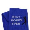 LEVLO Dad Golf Towel Embroidered Golf Towel Gift Golf Father Gift Best Papa/Pops/Grampy/Papaw/Dad/Poppy Ever Golf Towel with Clip (Poppy) view 1