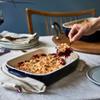 STAUB Ceramic 3-pc Rectangular Baking Dish Set, Dark Blue view 3