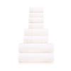 6 Piece Luxury 100% Zero Twist Cotton Bath Towels Set - Extra Fluffy Highly Absorbent Soft Bath Towels Set - Premium Quality White Bath Towels Set - 4 Face, 2 Bath, & 2 Hand Towels for Bathroom view 1