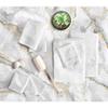 6 Piece Luxury 100% Zero Twist Cotton Bath Towels Set - Extra Fluffy Highly Absorbent Soft Bath Towels Set - Premium Quality White Bath Towels Set - 4 Face, 2 Bath, & 2 Hand Towels for Bathroom view 2