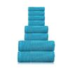 6 Piece Luxury 100% Zero Twist Cotton Bath Towels Set - Extra Fluffy Highly Absorbent Soft Bath Towels Set - Premium Quality Ice Blue Bath Towels Set - 4 Face, 2 Bath, & 2 Hand Towels for Bathroom view 1