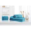6 Piece Luxury 100% Zero Twist Cotton Bath Towels Set - Extra Fluffy Highly Absorbent Soft Bath Towels Set - Premium Quality Ice Blue Bath Towels Set - 4 Face, 2 Bath, & 2 Hand Towels for Bathroom view 3