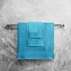 6 Piece Luxury 100% Zero Twist Cotton Bath Towels Set - Extra Fluffy Highly Absorbent Soft Bath Towels Set - Premium Quality Ice Blue Bath Towels Set - 4 Face, 2 Bath, & 2 Hand Towels for Bathroom view 4