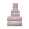 6 Piece Luxury 100 percent Zero Twist Cotton Bath Towels Set - Extra Fluffy Highly Absorbent Soft Bath Towels Set - Premium Quality Taupe Bath Towels Set - 4 Face,2 Bath,and 2 Hand Towels for Bathroom view 1