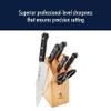 HENCKELS Solution Razor-Sharp 7-pc Knife Set, Chef Knife, Bread Knife,German Engineered Informed by 100+ Years of Mastery, Brown view 4