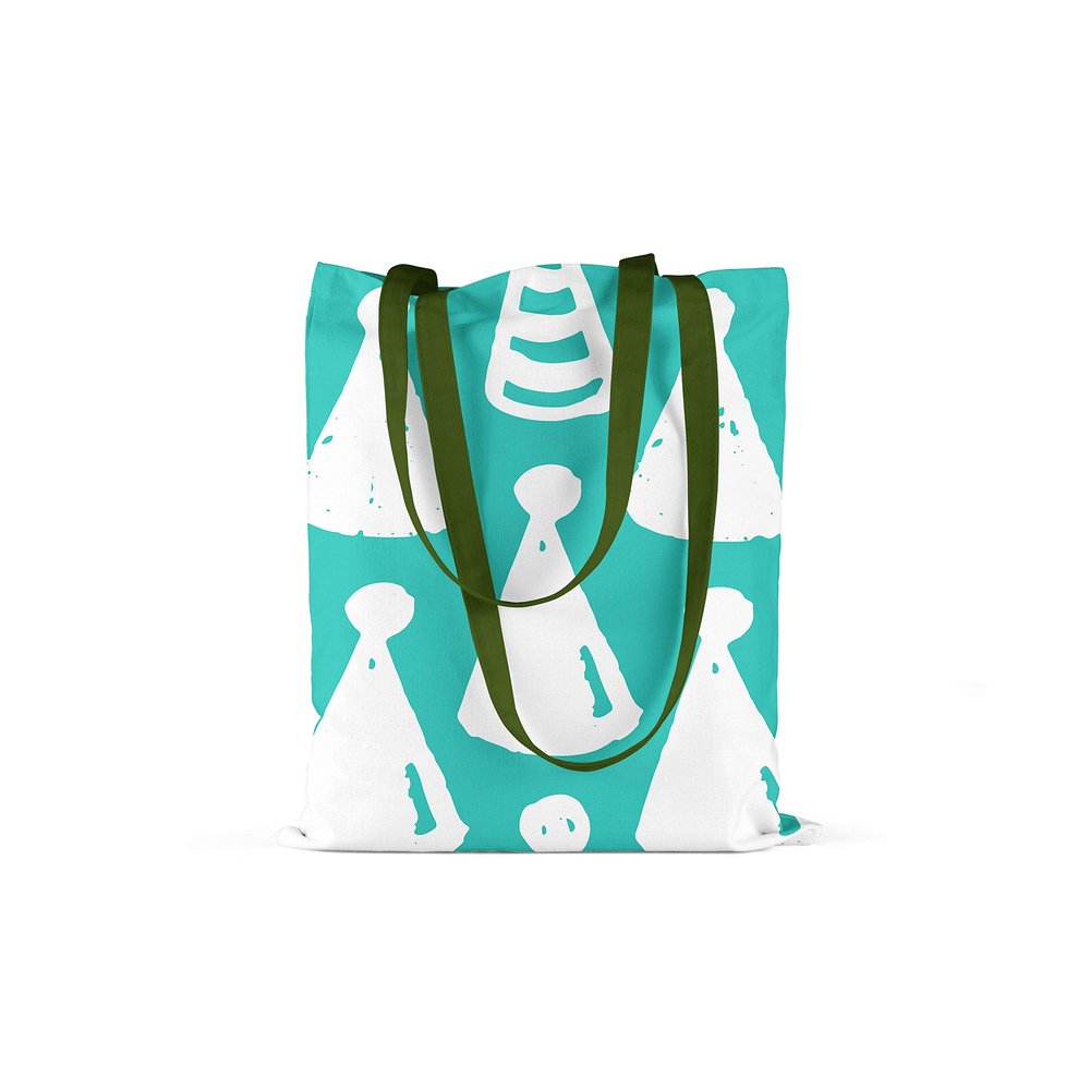 Bonamaison with Green Handles, Multicolor