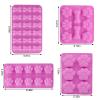 Shxmlf Dog Baking Supplies - Silicone Molds, Stainless Steel Puppy Paw Bone House Cookie Cutters, with 100 Pieces Dog Treat Bags for Homemade Chocolate, Candy, Jelly, Ice Cube, Doggie Treats view 2