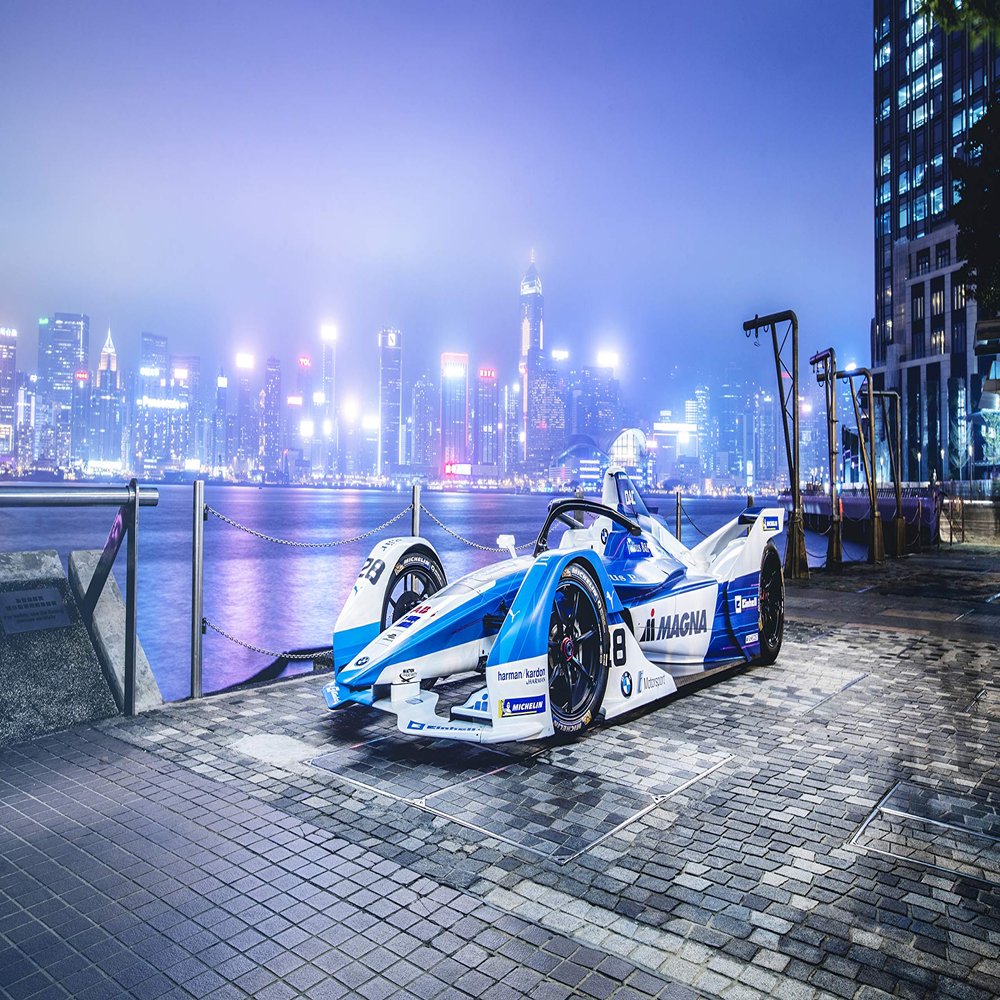 Iconic Arts Laminated 42x24 Poster: BMW IFE 18 Electric Sports car 2019 4k HD