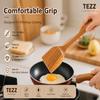 Wood Kitchen Utensils Set, 5 PCs Natural Acacia Wooden Spoons For Cooking for Non-stick Skillet, Utensil set For Cooking With Soup Ladle and Wok Spatulas, Salad fork, Spurtles for Cooking view 2