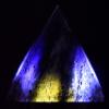 2.6" 255g Deep Blue Iolite Pyramid Polished Natural Water Sapphire Cordierite Gemstone Crystal Mineral Specimen - India + One Polished Clear Quartz Cabochon view 2