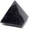 2.6" 255g Deep Blue Iolite Pyramid Polished Natural Water Sapphire Cordierite Gemstone Crystal Mineral Specimen - India + One Polished Clear Quartz Cabochon view 4
