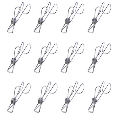 1set Stainless Steel Clothes Heavy Duty Laundry Clips for Clothes Snacks and Home Use Spring Clips for Outdoor and Indoor Applications