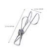 1set Stainless Steel Clothes Heavy Duty Laundry Clips for Clothes Snacks and Home Use Spring Clips for Outdoor and Indoor Applications view 2