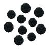 10pcs Paper Pom Poms Tissue Paper Flower Art Craft DIY Hanging Flower for Party Wedding Baby Shower Nursey Wall Decoration (8inch+10inch, Black) view 1
