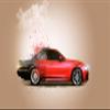 Iconic Arts Laminated 42x24 Poster: BMW CGI car 4k HD view 1