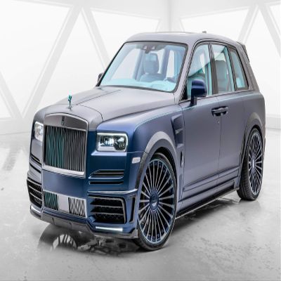 Iconic Arts Laminated 42x24 Poster: mansory Rolls Royce cullinan Coastline 2020 HD