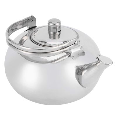 304 Stainless Steel Outdoor Teapot short water spout Portable Water Tea Kettle with Leaf Filter Handle(18CM)