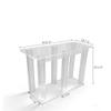 FixtureDisplays 47.6X18.7X33" Clear Acrylic Plexiglass Church Holy Communion Table Rememberance of Me Optional Cross as a Prop is NOT Included Assebmly Video in Descriptions 11461-CLEAR-NF view 3