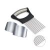 1PCS Stainless Steel Onion Holder Slicer, 2PCS Finger Guard, Holder Slicer for Vegetables, Tomato, Lemon, Meat view 1