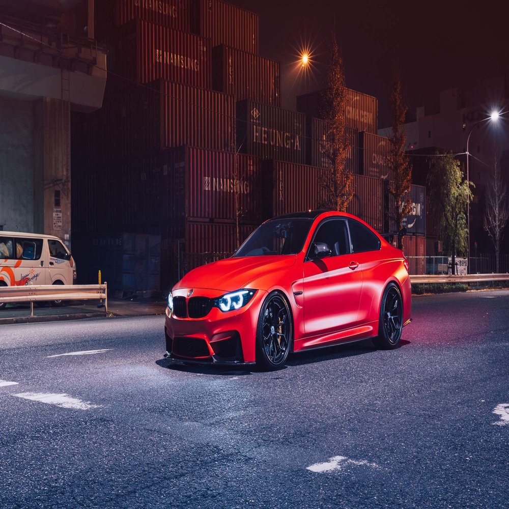 Iconic Arts Laminated 42x24 Poster: BMW m4 HD