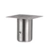 Component Hardware A18-0406-C 1-5/8 Inch x 3-1/8 Inch High Stainless Steel Leg Socket with Mounting Plate view 3