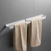 Aluminium Alloy Towel Bar Punch Towel Holder for Bathroom and Strong Versatile Storage and Bathroom Items view 3