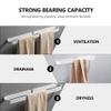Aluminium Alloy Towel Bar Punch Towel Holder for Bathroom and Strong Versatile Storage and Bathroom Items view 4