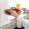 CHHD Transparent PVC Furniture Protectors Waterproof Plastic Table Pad Wipeable Tablecloth for Hardwood Surface Kitchen Carpet Tiles Dresser Desk Covers, Custom Size view 4