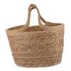 Cabilock 1pc Rattan Flower Pot Storage Decorative Flowers Wicker Plant Basket Outdoor Basket Indoor Straw Portable Wicker Storage Large Round view 1