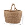 Cabilock 1pc Rattan Flower Pot Storage Decorative Flowers Wicker Plant Basket Outdoor Basket Indoor Straw Portable Wicker Storage Large Round view 2
