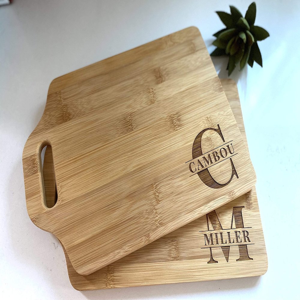 All Star Products Personalized Cutting Board | Customized Charcuterie Board | Gift for Housewarming, Weddings, Christmas, and Anniversaries | Bamboo
