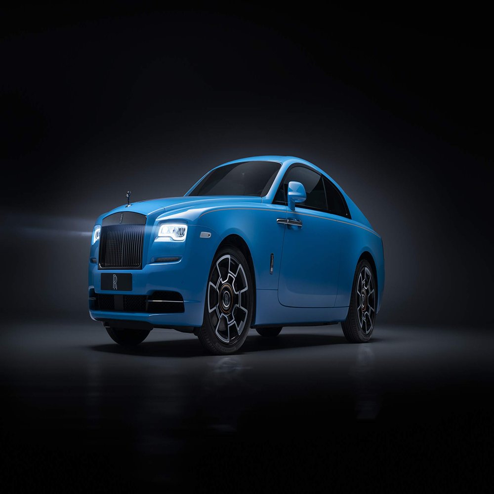 Iconic Arts Laminated 42x24 Poster: Rolls Royce Wraith Black Badge 2019 4k 8k HD