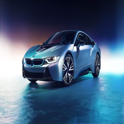 Iconic Arts Laminated 42x24 Poster: BMW i8 CGI HD