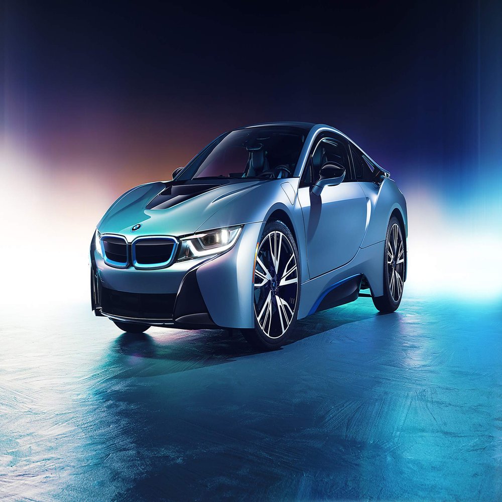 Iconic Arts Laminated 42x24 Poster: BMW i8 CGI HD