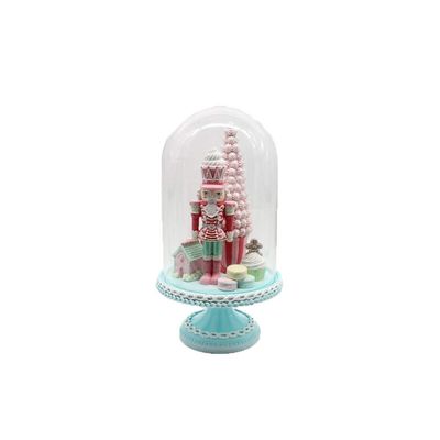 December Diamonds Nutcracker in Cloche - Elegant and Festive Christmas Collectible for Home Decor