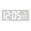 AcuRite 14.5" Oversized, Multicolor LED Clock with Indoor Temperature, Day of the Week, and Date (75160M) view 3