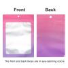 100 Pcs Resealable Mylar Bags, Gradient Color Food Storage Bags, Zip Bag Foil Bags Packaging Pouch for Food Storage, Sample, Small Business (Pink Purple, 4.7 X 7.1 Inch) view 2