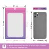 100 Pcs Resealable Mylar Bags, Gradient Color Food Storage Bags, Zip Bag Foil Bags Packaging Pouch for Food Storage, Sample, Small Business (Pink Purple, 4.7 X 7.1 Inch) view 3