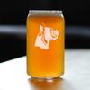 Boxer with Pointed Ears - Beer Can Pint Glass - Fun Unique Boxer Themed Dog Gifts and Party Decor for Women and Men - 16 oz view 2