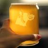 Boxer with Pointed Ears - Beer Can Pint Glass - Fun Unique Boxer Themed Dog Gifts and Party Decor for Women and Men - 16 oz view 3
