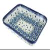 Blue Rose Polish Pottery - Blue Kalina Medium Rectangular Baker - 12" x 9.75" - Unique, Dishwasher Safe, & Durable Bakeware view 1