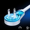 Maximm 360 Degree Rotating Flat Extension Cord 10 Ft Multi 3 Outlet Power Cord Grounded 16 AWG UL Certified, White view 2