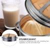 1set Stainless Steel Steaming Basket Lid Portable Food Steamer for Dumplings Dim Sum and Buns Ergonomic Design Kitchen Essential Easy Storage Random Style view 3