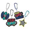 amscan Skater Party Vinyl Keychains - 2" x 2.25" | Assorted Design | Pack of 8 view 1
