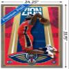 Trends International NBA New Orleans Pelicans - Zion Williamson 20 Wall Poster, 34L x 22.4W, Barnwood Framed Version view 3