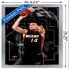 NBA Miami Heat - Tyler Herro 20 Wall Poster, 22.4L" x 14.7W", Silver Framed Version view 3