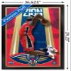 Trends International NBA New Orleans Pelicans - Zion Williamson 20 Wall Poster, 22.4L x 14.7W, Black Framed Version view 3