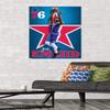 NBA Philadelphia 76ers - Joel Embiid 20 Wall Poster, 34L" x 22.4W", Premium Poster & Mount Bundle view 2