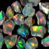 Duggu Ultra Fire Opal Rough Gemstone, Raw Crystals Gemstone, Ethiopian Opal Rock, Jewelry Making Supplies, Chakra Healing, Energy Stone, Reiki, Yoga, Meditation, Art-Crafts-DIY Stone, 50 carats view 1