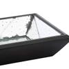 13" x 9" x 2" Modern Rustic Decorative Distressed Rectangle Mirror Home Dcor Tray Bathroom Model Home Showroom Office Decoration view 4